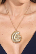 Seashell Pendant Statement Necklace-BEST SELLER