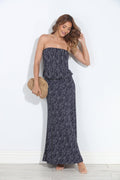 Cuba Stretch Drop Waist Maxi Dress-BEST SELLER