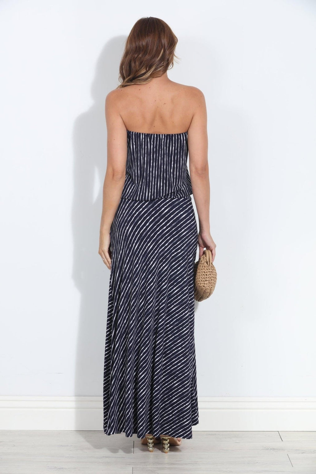 Cuba Stretch Drop Waist Maxi Dress-BEST SELLER