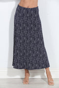 Cuba Striped Stretch Maxi Skirt