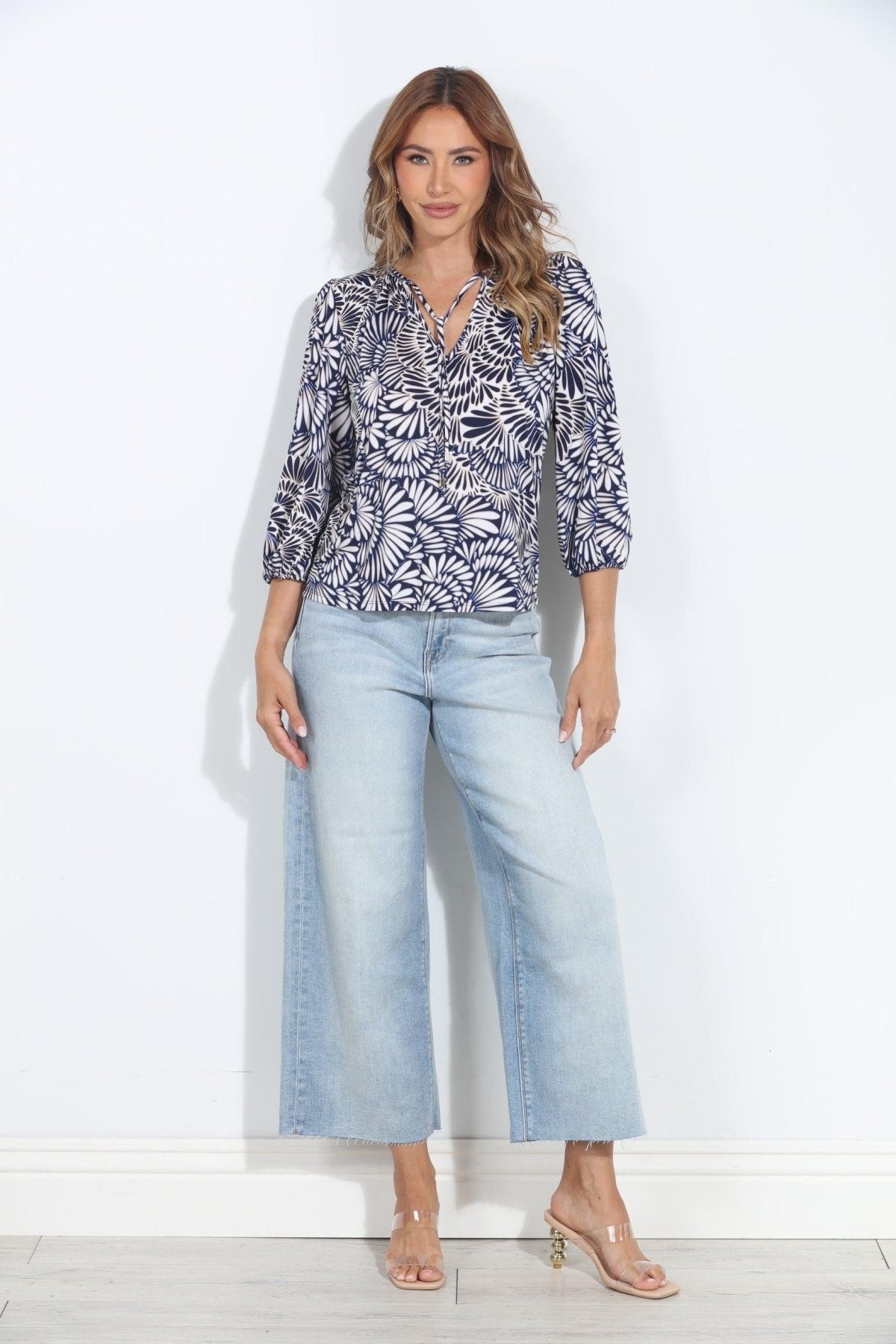 Monte ITY Split Neck Top-BEST SELLER