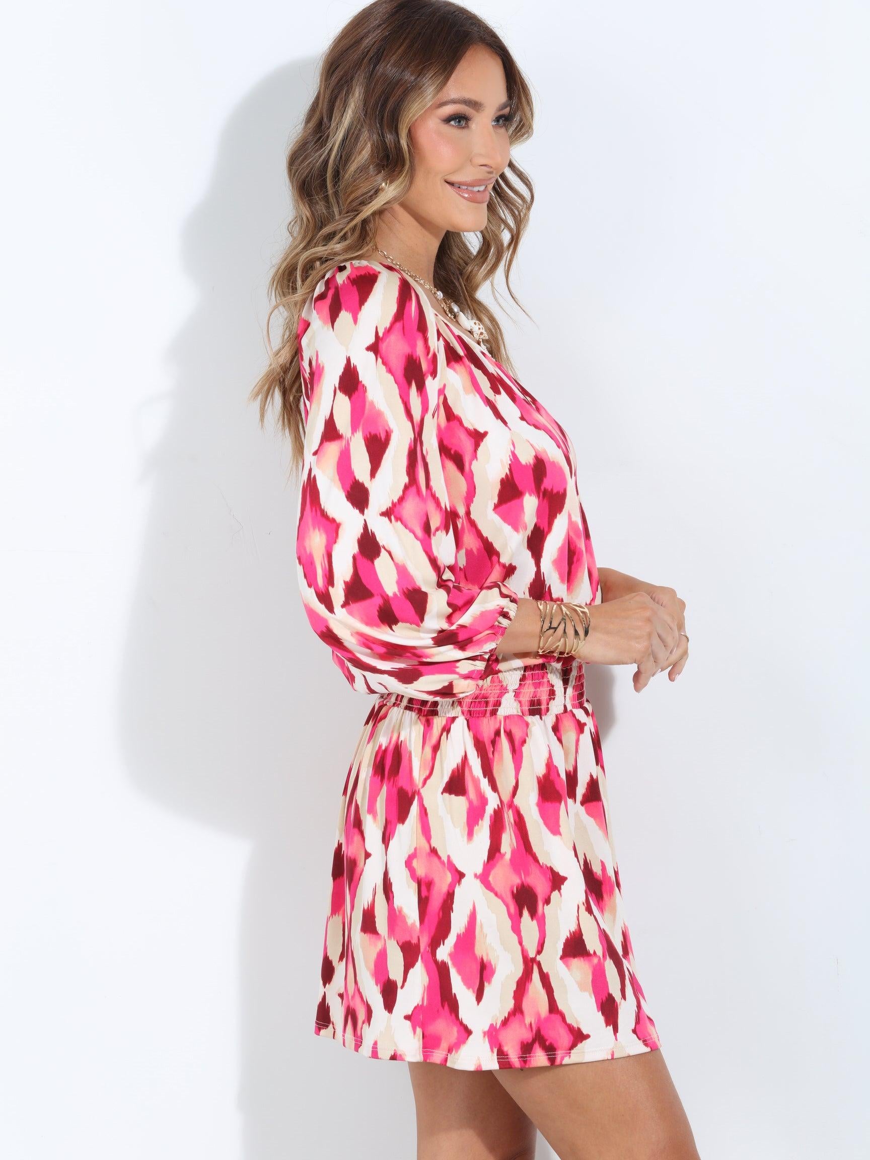 Norma Stretch Raglan Dropwaist Stretch Dress-BEST SELLER