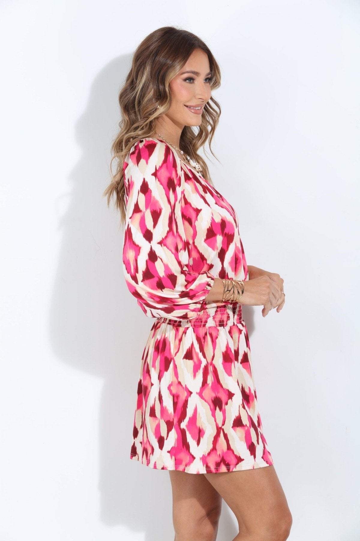Norma Stretch Raglan Dropwaist Stretch Dress-BEST SELLER