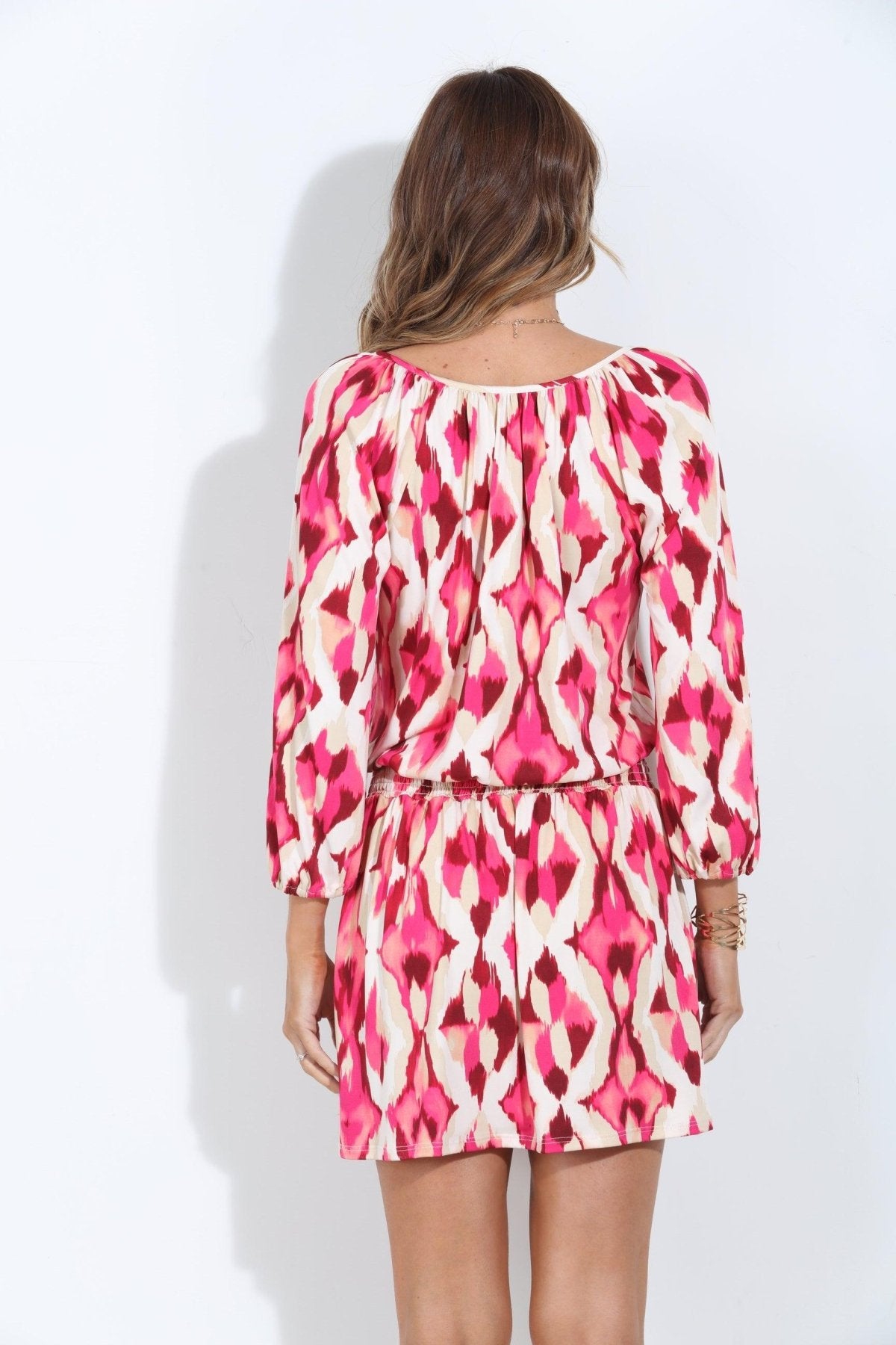 Norma Stretch Raglan Dropwaist Stretch Dress-BEST SELLER