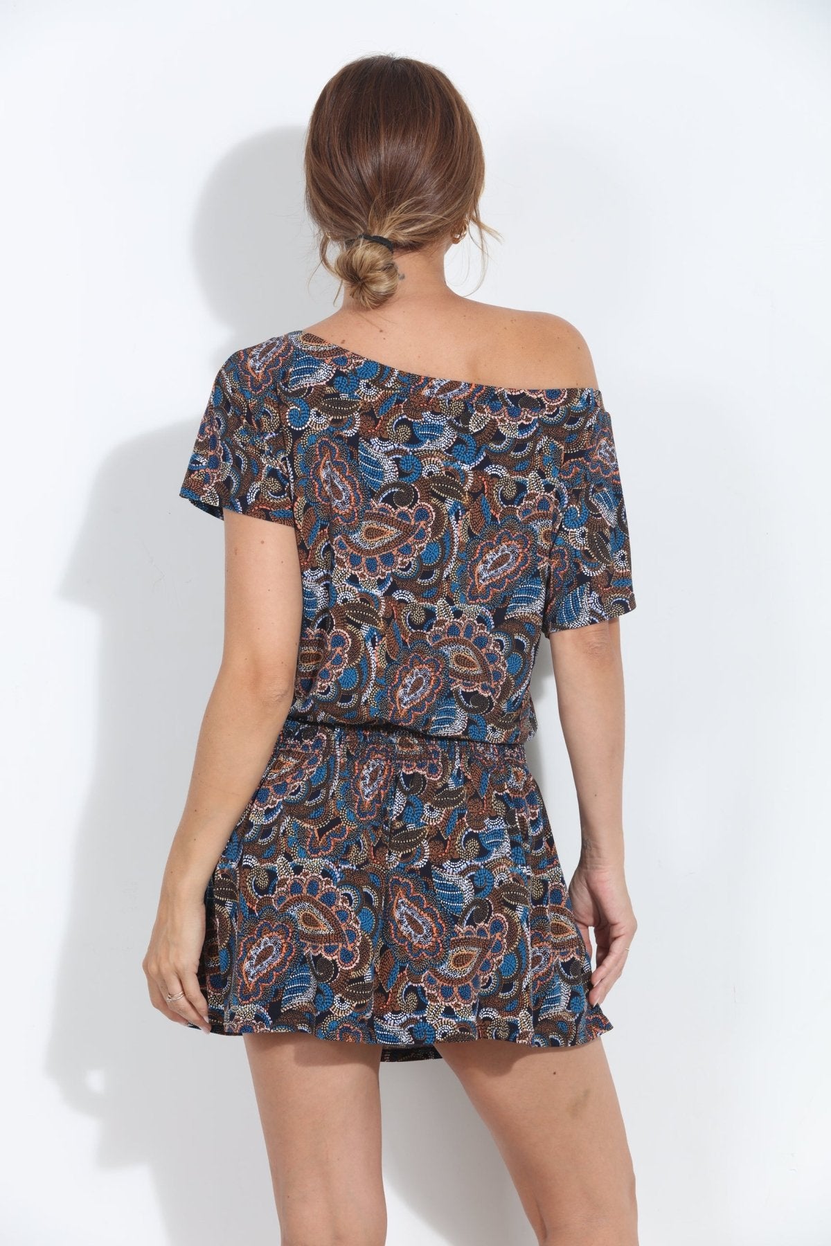 Indie Stretch Off The Shoulder Smocked Dress-BEST SELLER