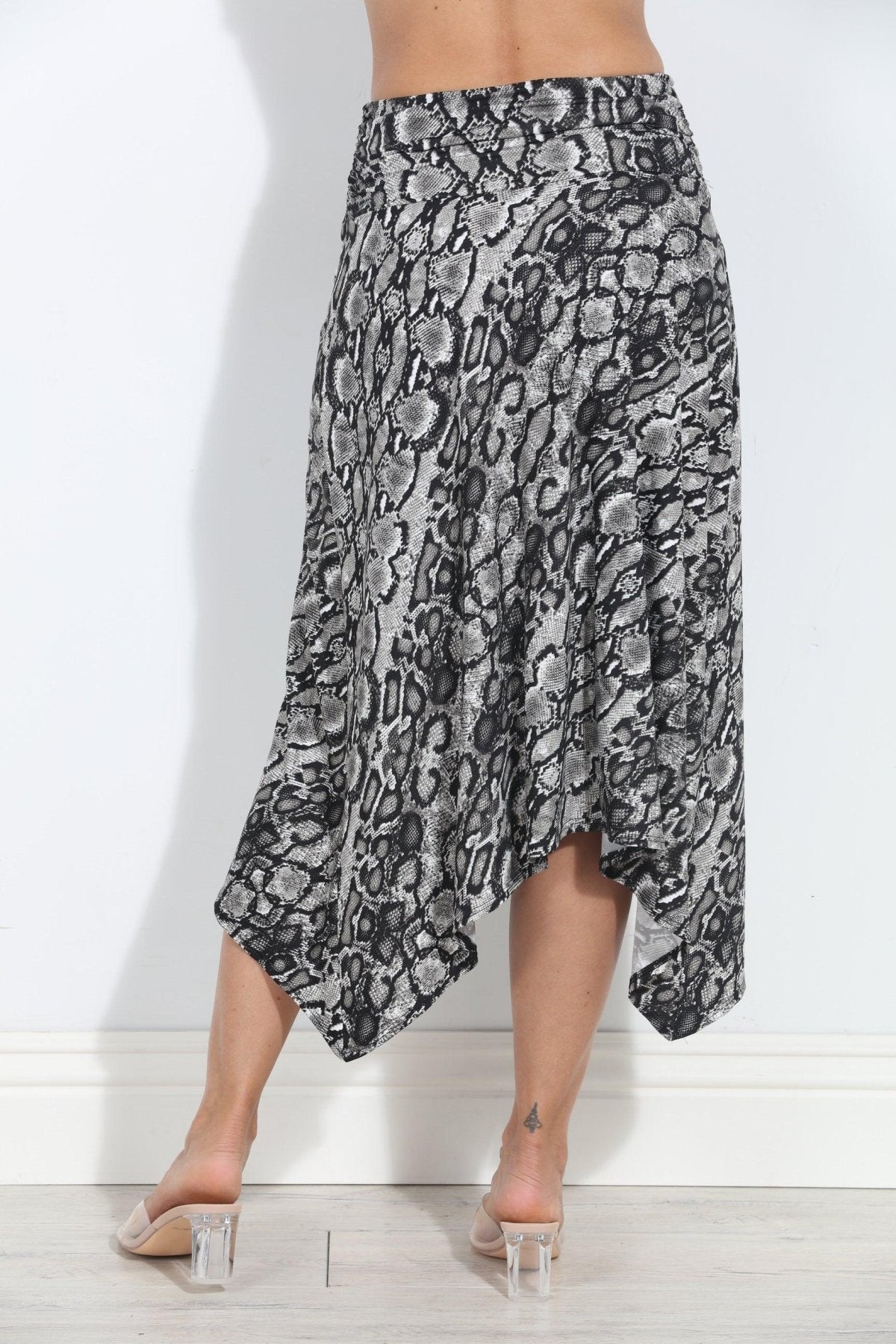 Elsa Stretch Slit Midi Skirt-BEST SELLER