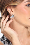 Chunky Silver Bubble Earrings