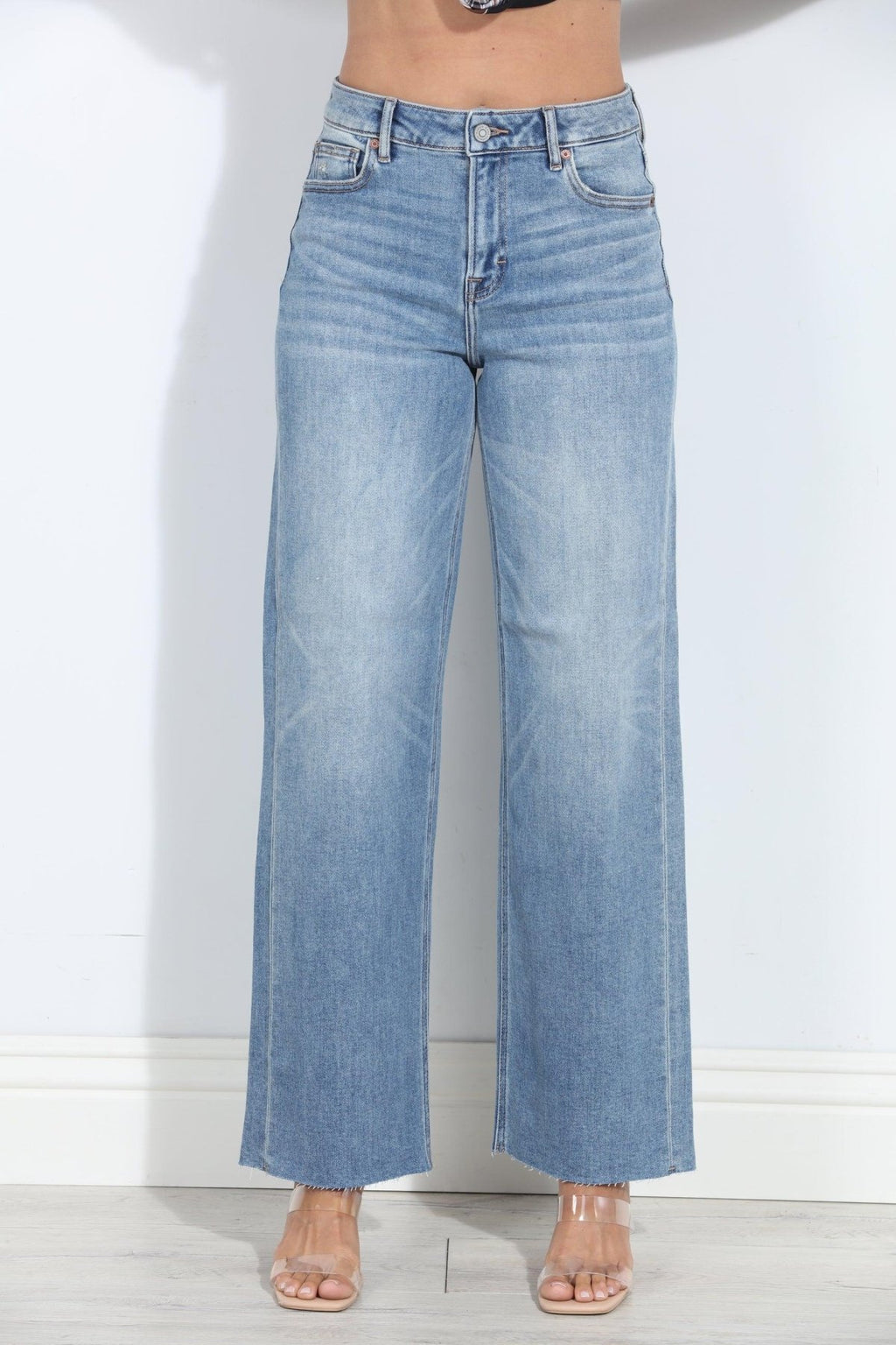 Hidden Jeans Logan Vintage Stretch Dad Jean- Medium Wash