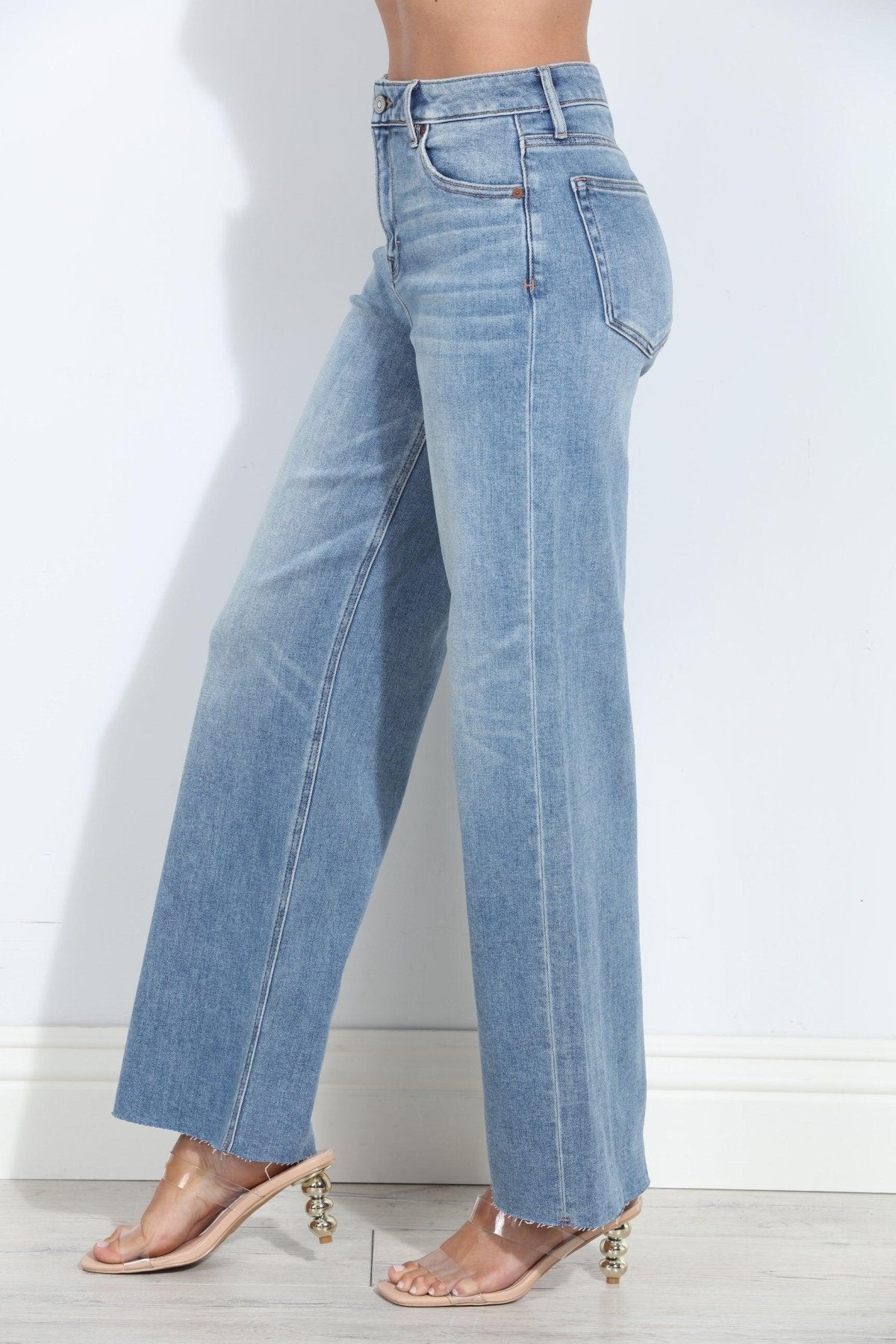 Hidden Jeans Logan Vintage Stretch Dad Jean- Medium Wash