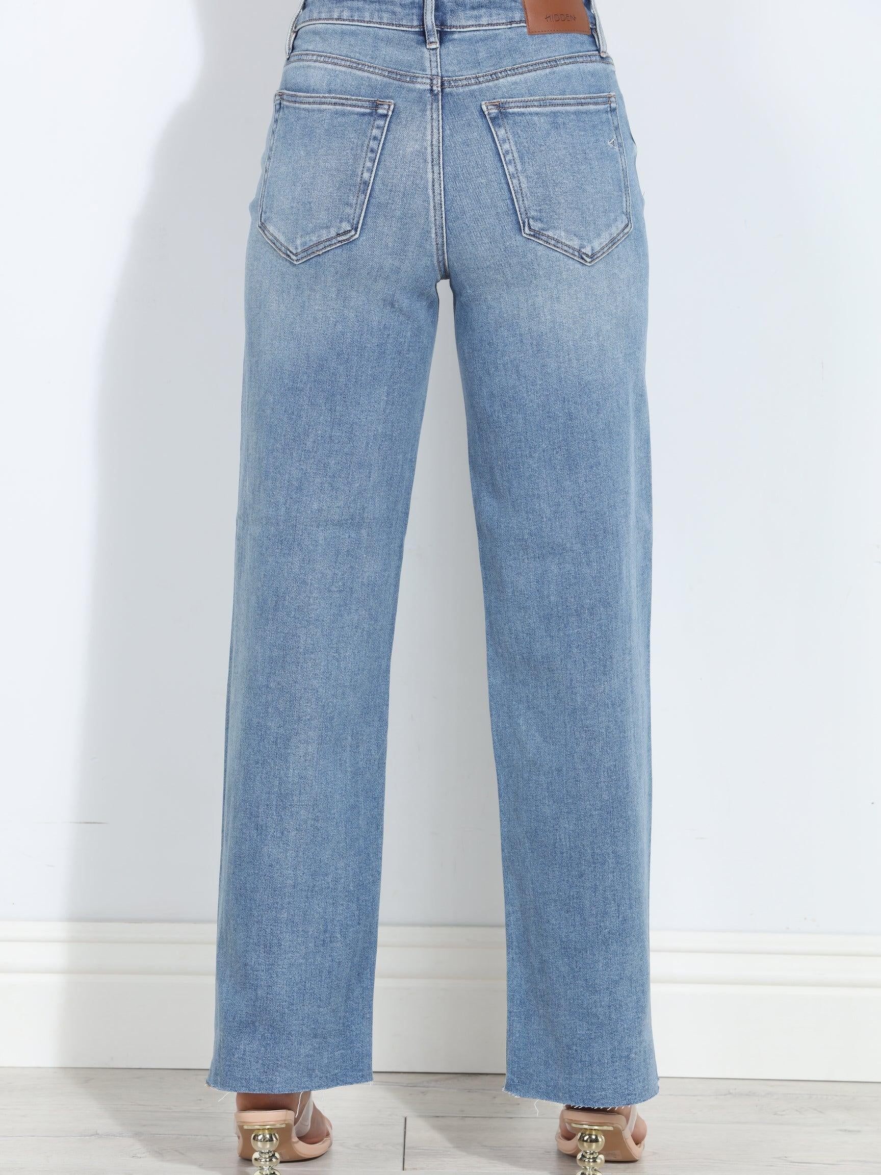 Hidden Jeans Logan Vintage Stretch Dad Jean- Medium Wash