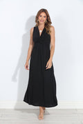 Black Twist Maxi Dress-BEST SELLER