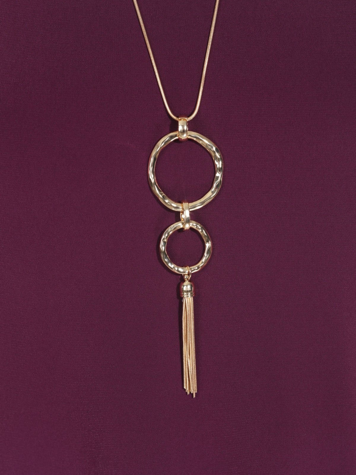 Radiance Ring Pendant Long Necklace