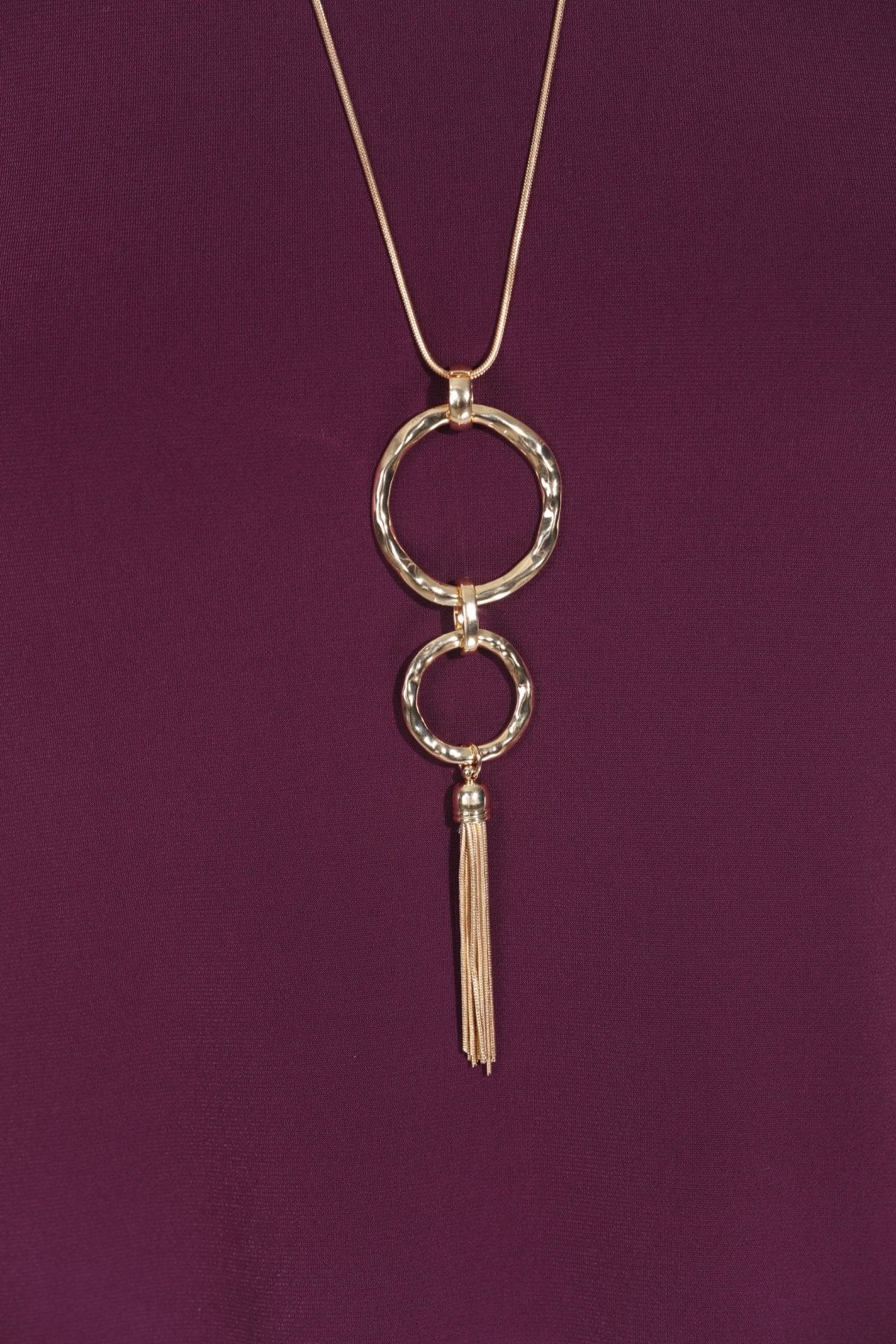 Radiance Ring Pendant Long Necklace