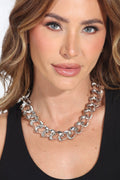 Chunky Silver Link Chain Necklace