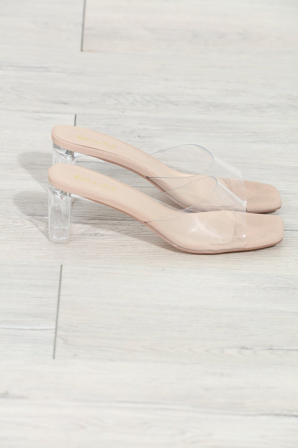 Della Nude Heeled Sandal