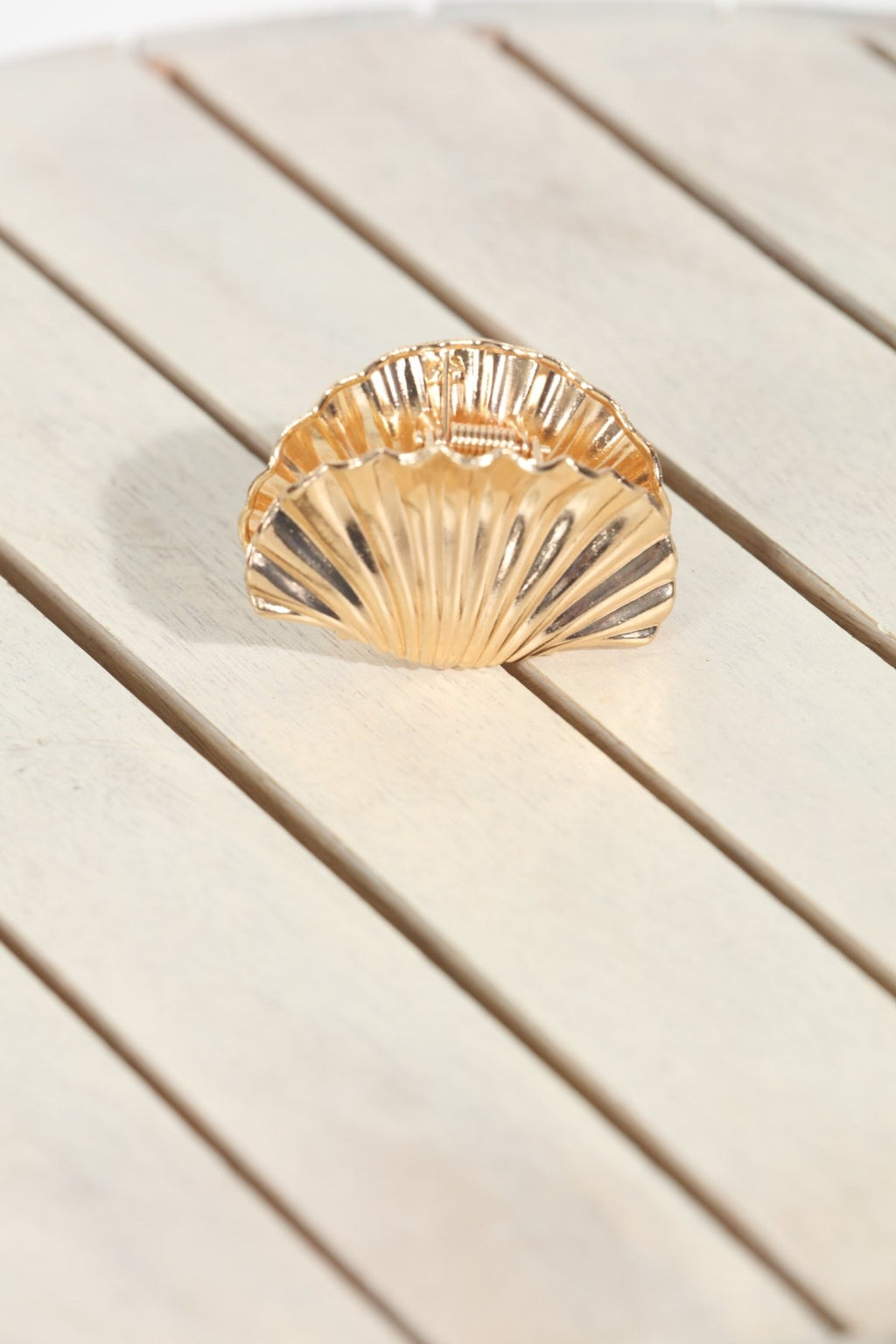Gold Shell Hair Clip