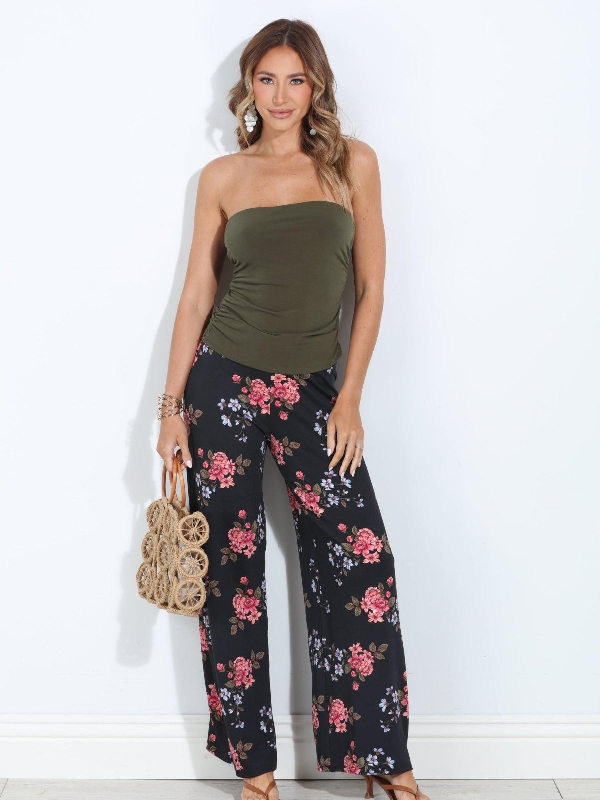 Dylan High Waist Palazzo Pants-BEST SELLER