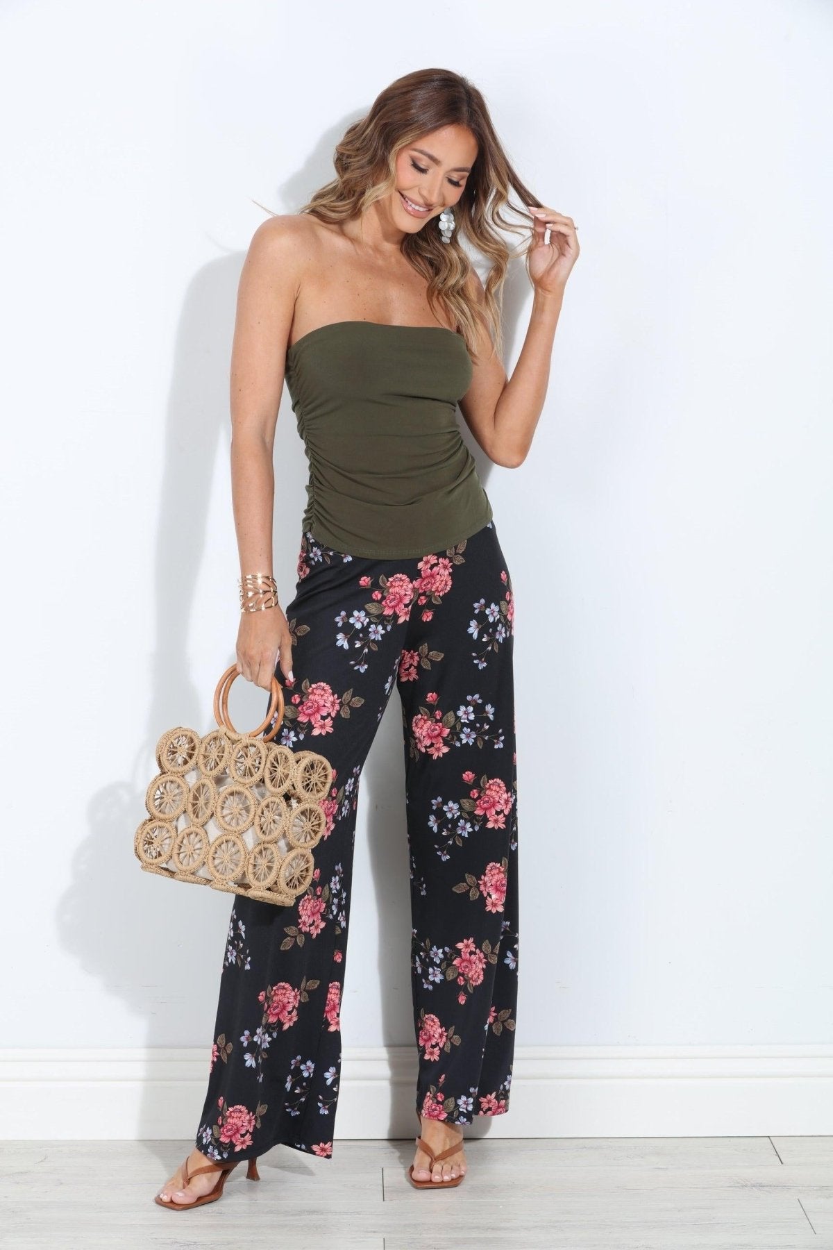 Dylan High Waist Palazzo Pants-BEST SELLER