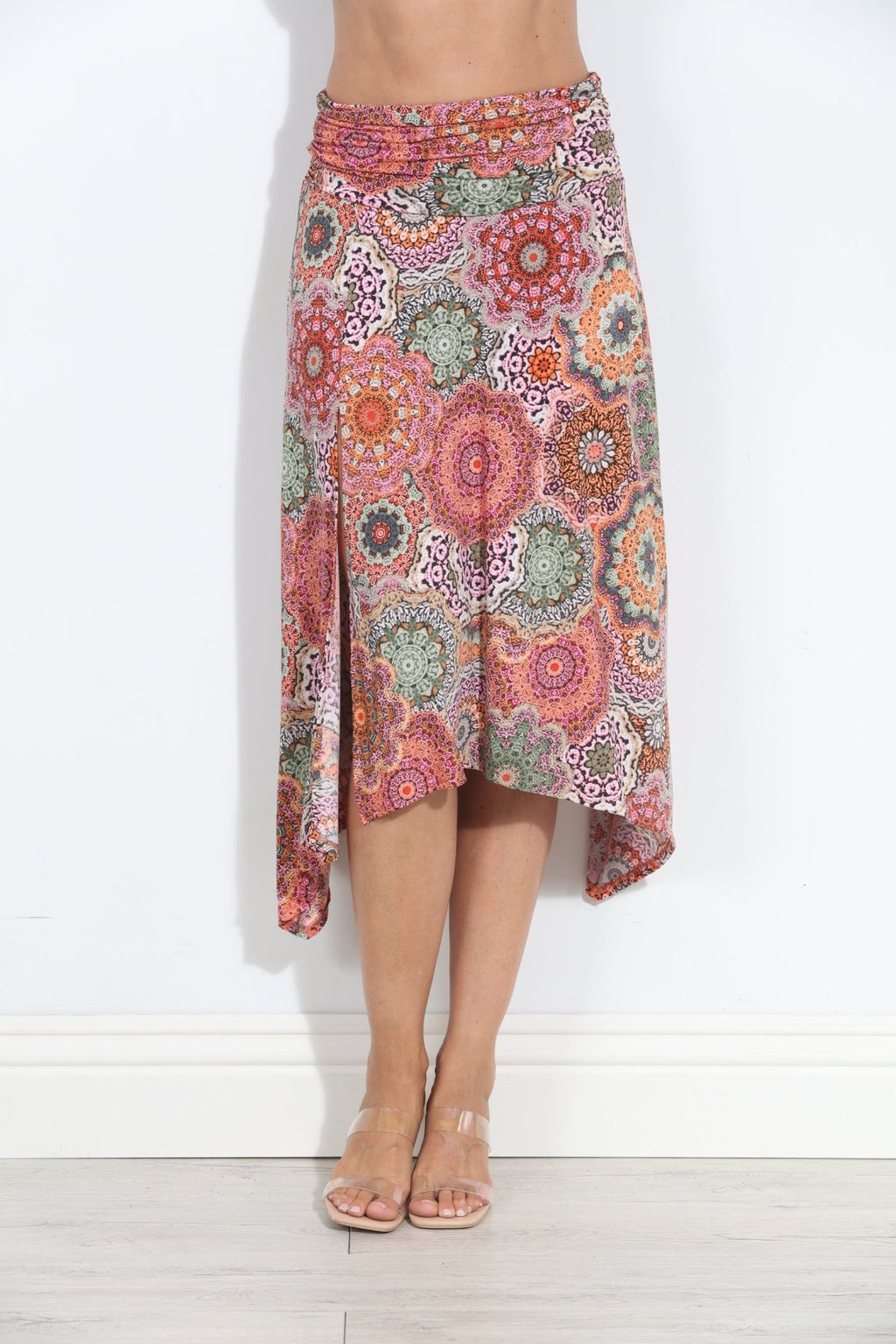 Ari Stretch Slit Midi Skirt-BEST SELLER