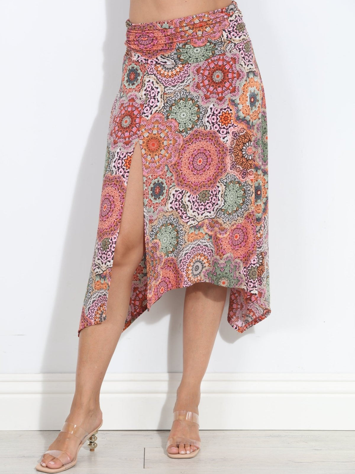 Ari Stretch Slit Midi Skirt-BEST SELLER