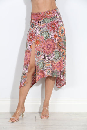 Ari Stretch Slit Midi Skirt-BEST SELLER