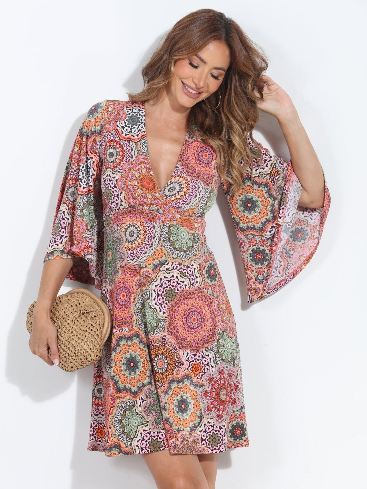 Ari Stretch Kimono Sleeve Dress-BEST SELLER