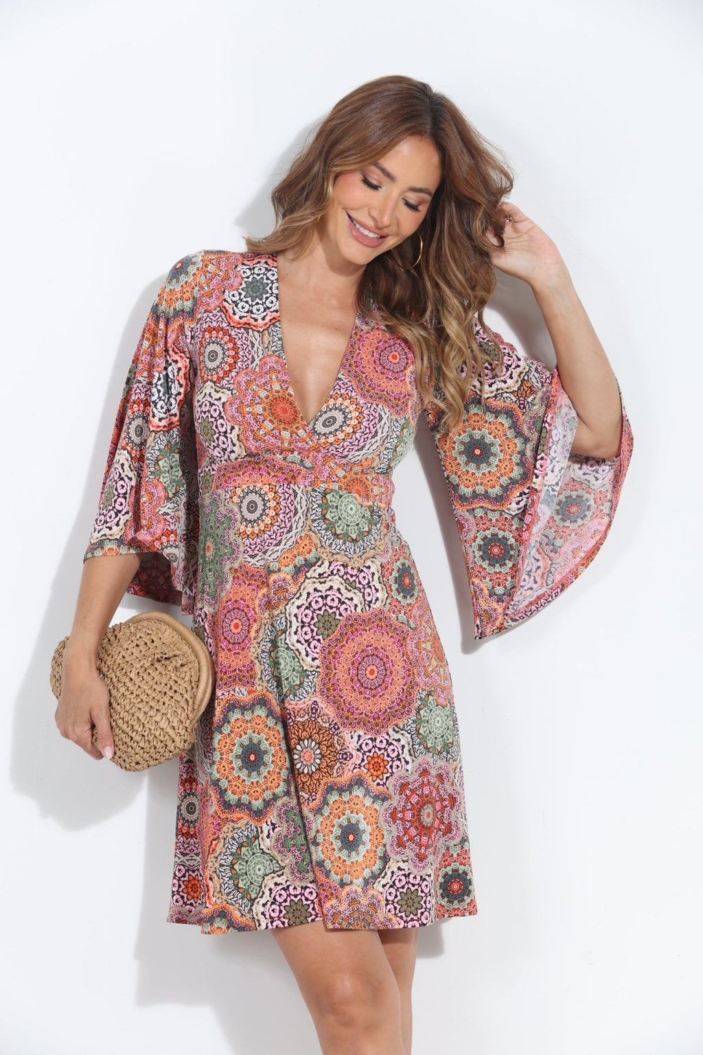 Ari Stretch Kimono Sleeve Dress-BEST SELLER