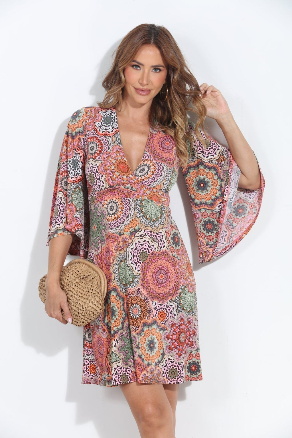 Ari Stretch Kimono Sleeve Dress-BEST SELLER