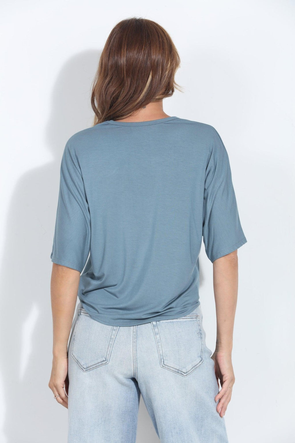 Seablue Cupro Tie Tee-BEST SELLER