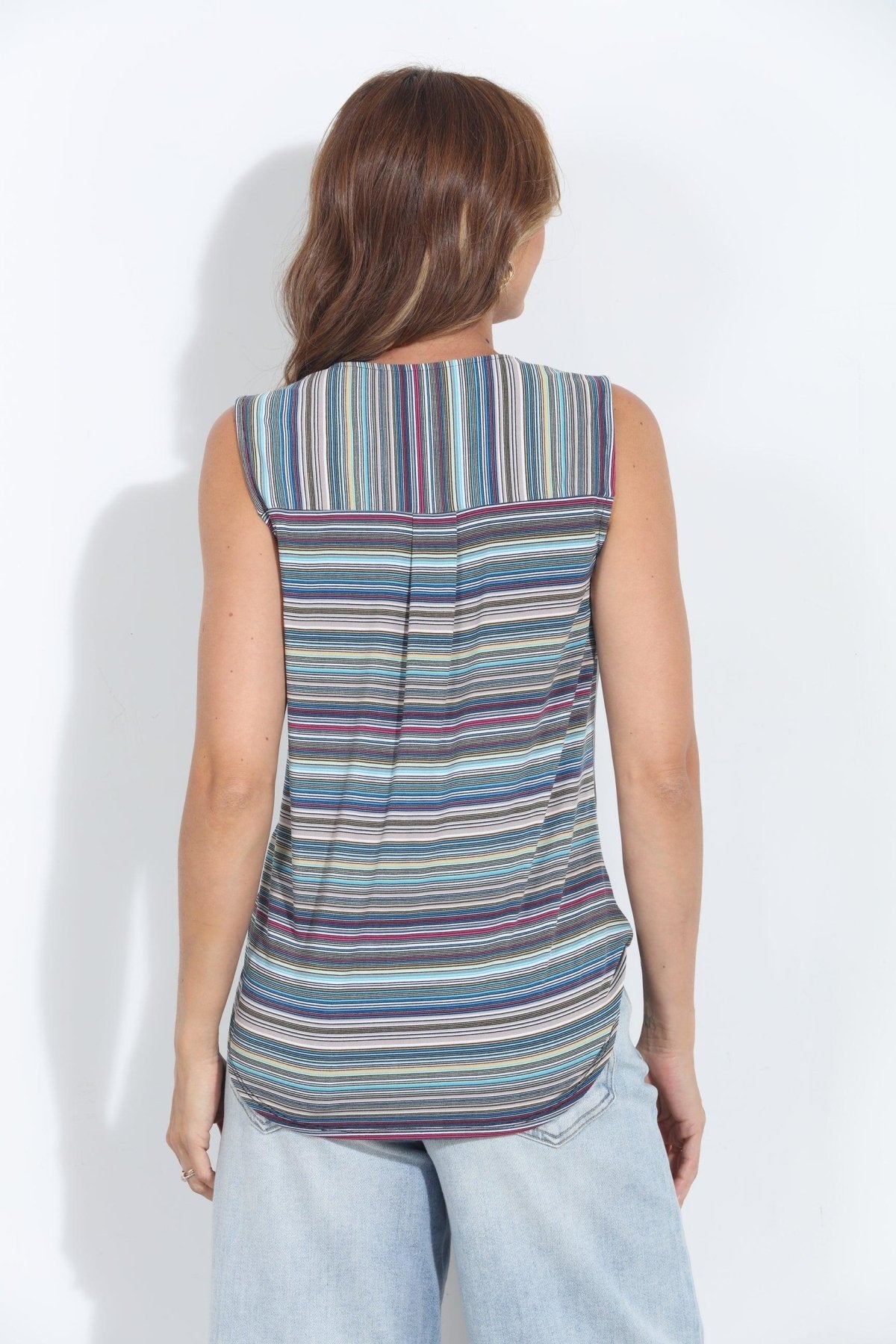 Freya Sleeveless Stretch Surplice Top - BEST SELLER