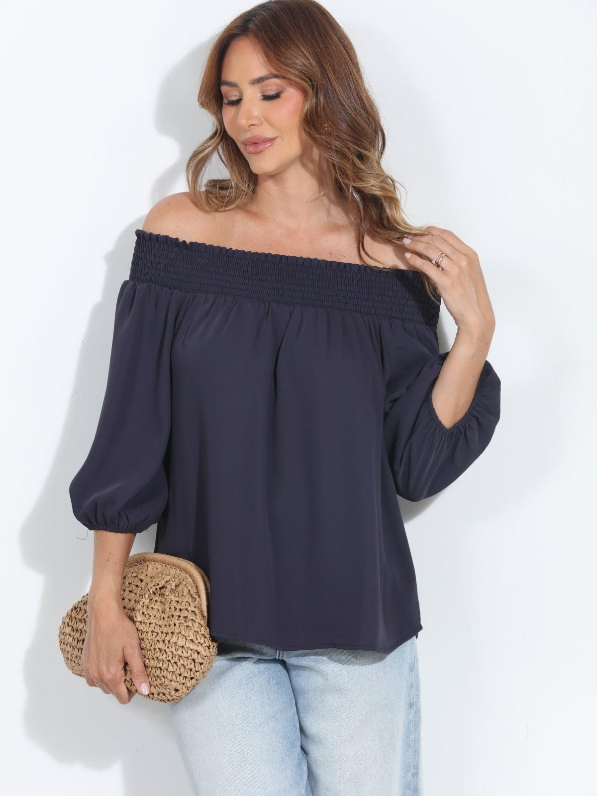 Navy Politan OTS Blouse