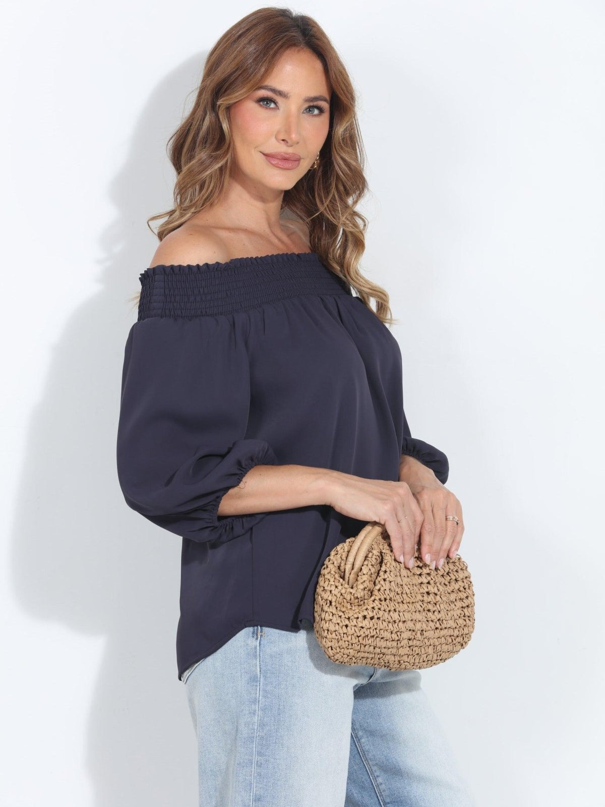 Navy Politan OTS Blouse