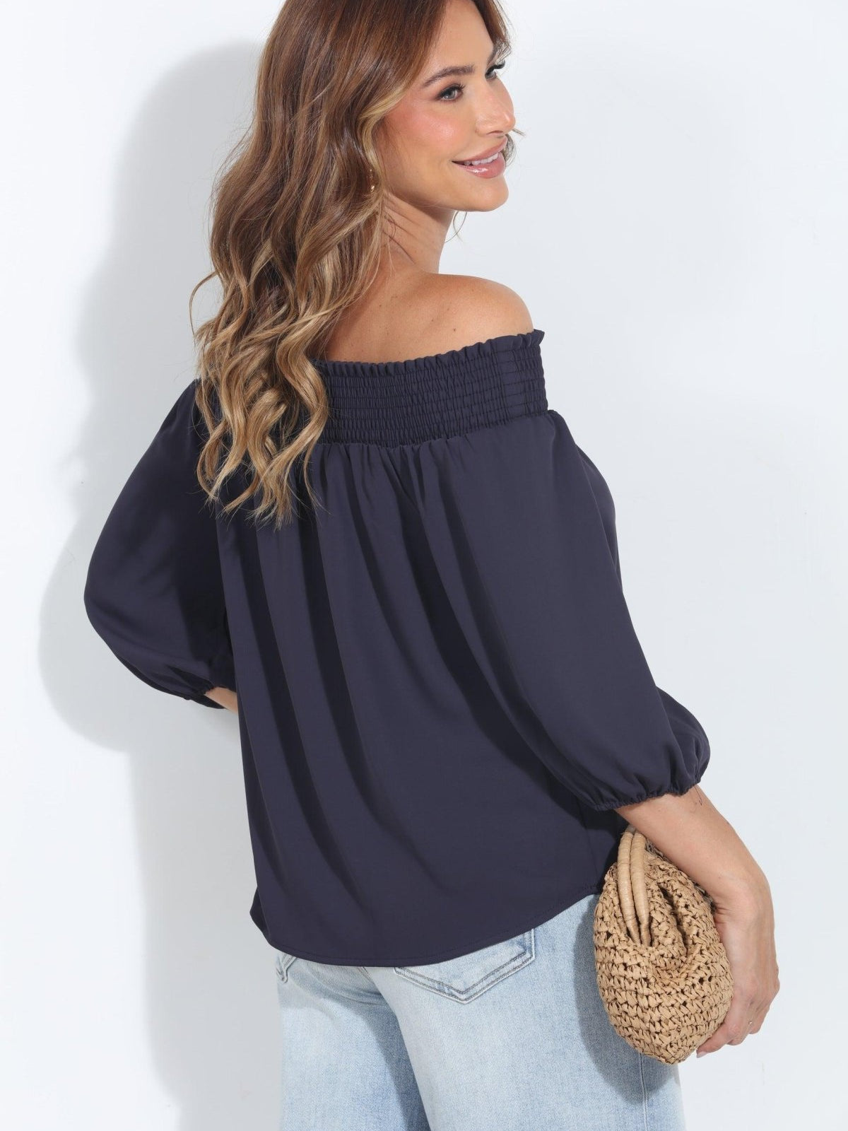 Navy Politan OTS Blouse