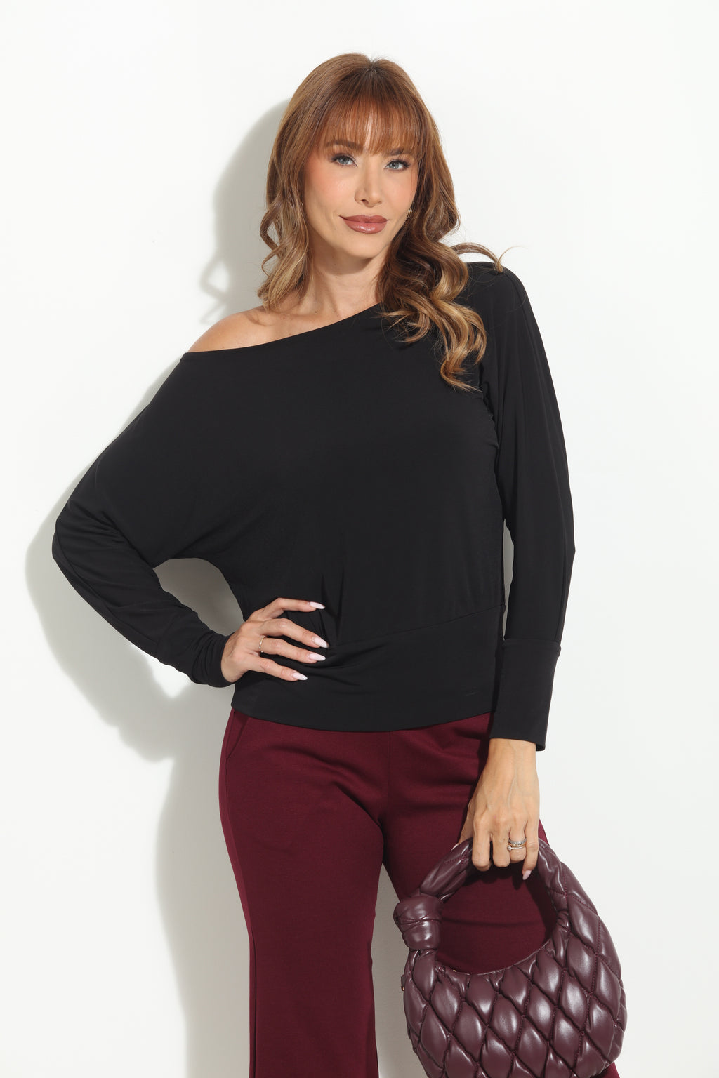 Black ITY Dolman Sleeve Top - BEST SELLER
