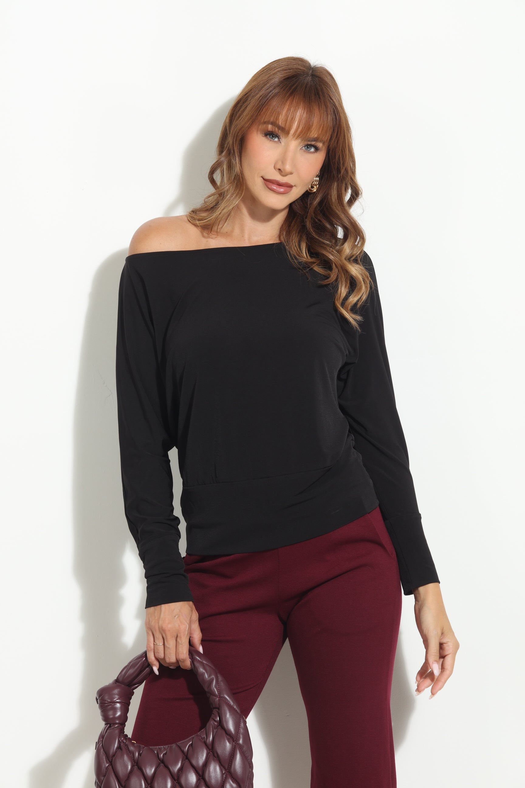 Black ITY Dolman Sleeve Top - BEST SELLER