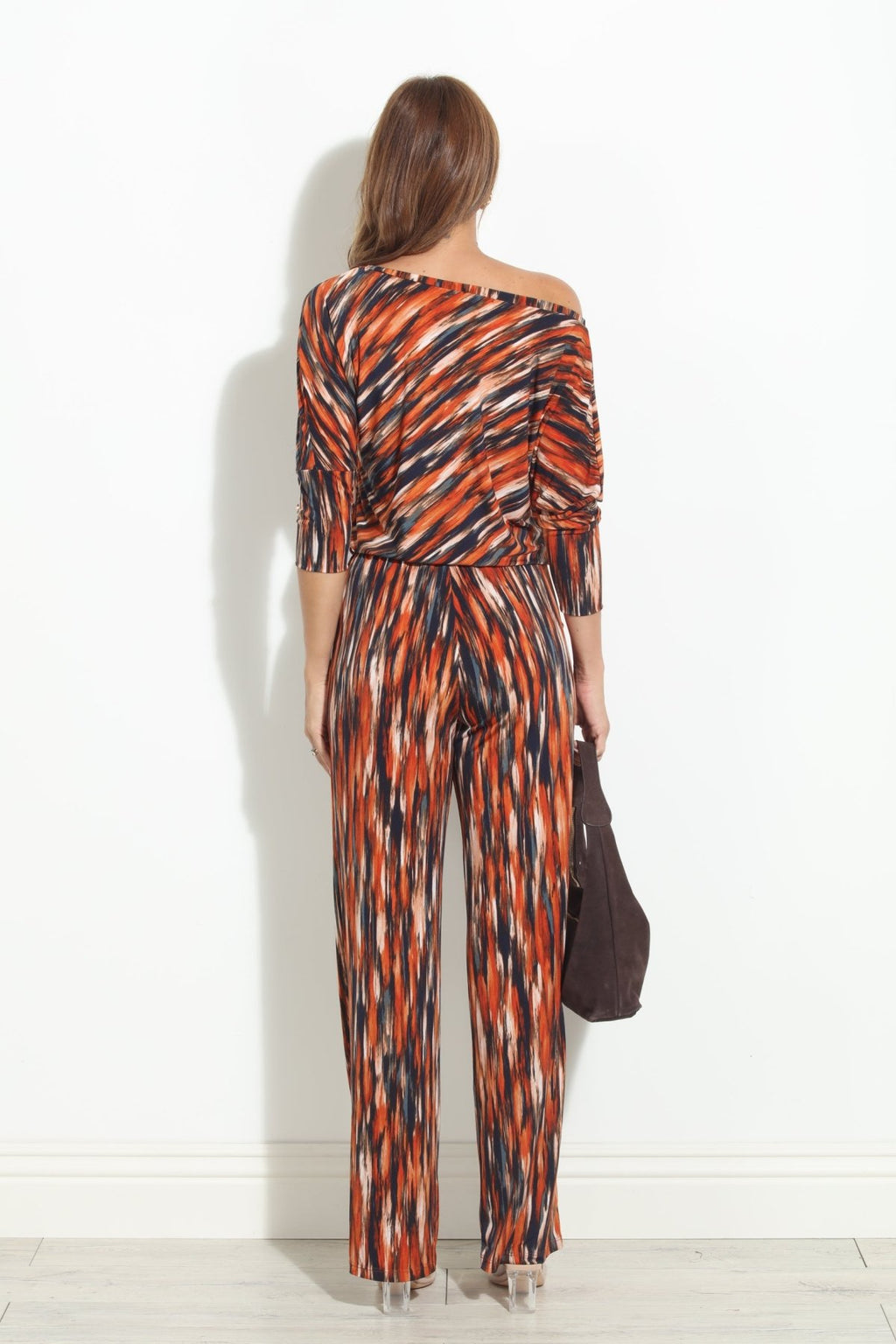 Donatella 3/4 Sleeve ITY Jumpsuit-Zion