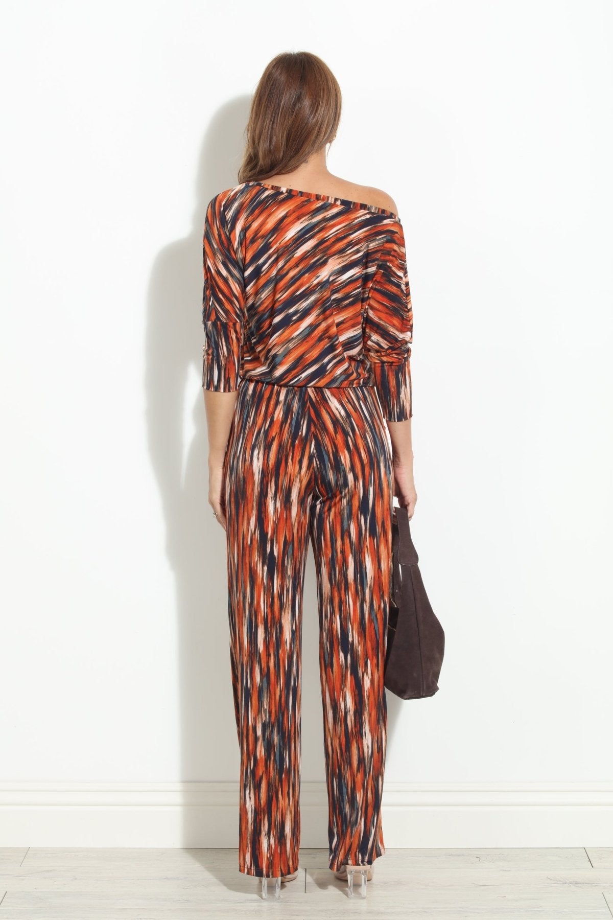 Donatella 3/4 Sleeve ITY Jumpsuit-Zion