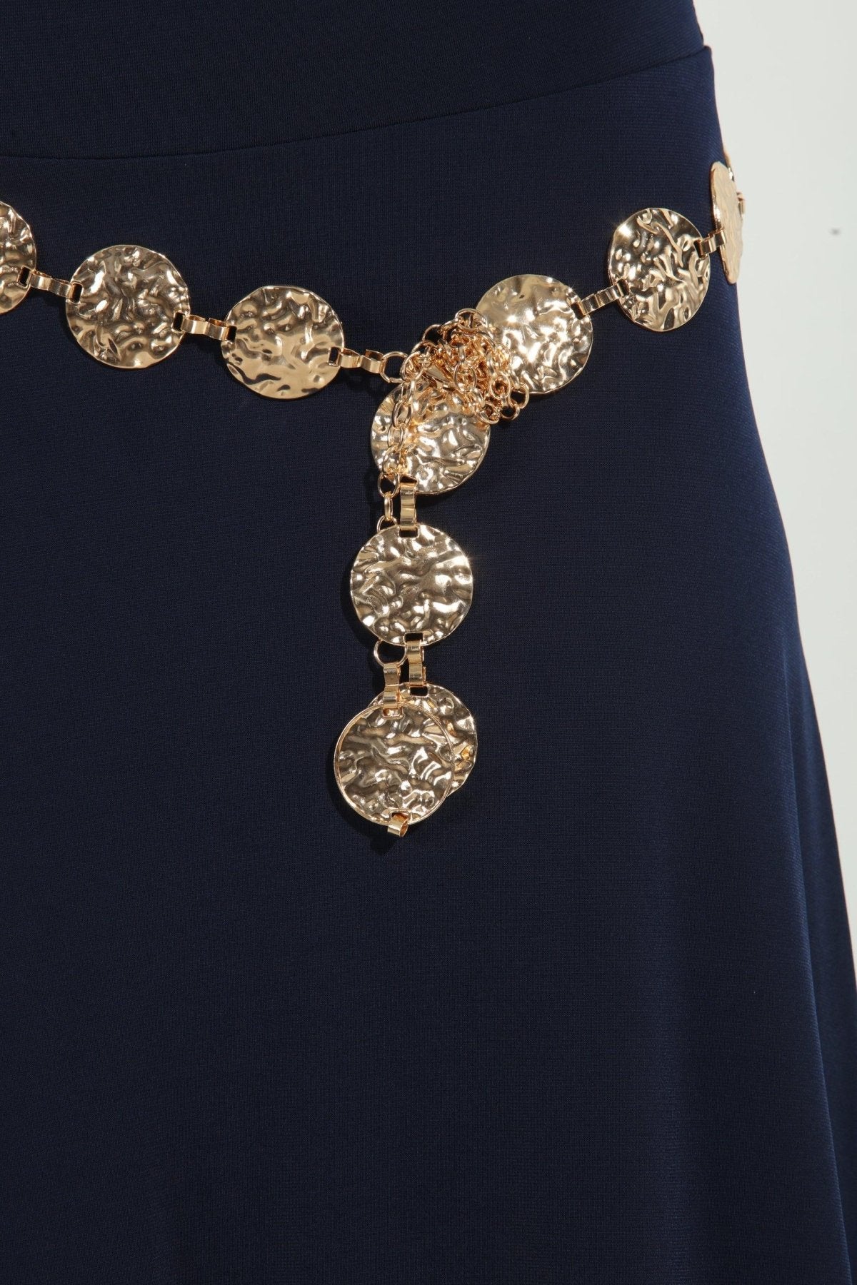 Rose Gold Hammered Pendant Belt-BEST SELLER