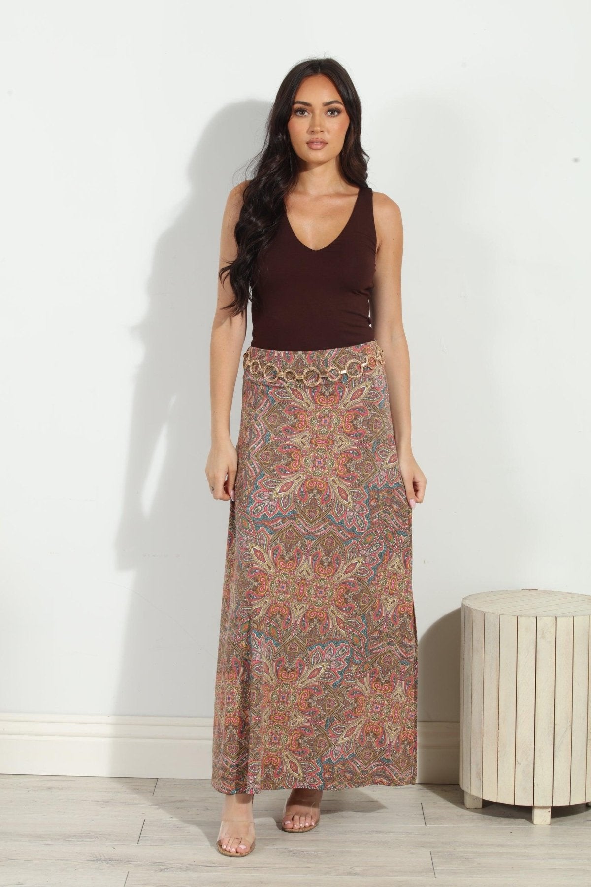 Heleen Stretch Maxi Skirt-FINAL SALE