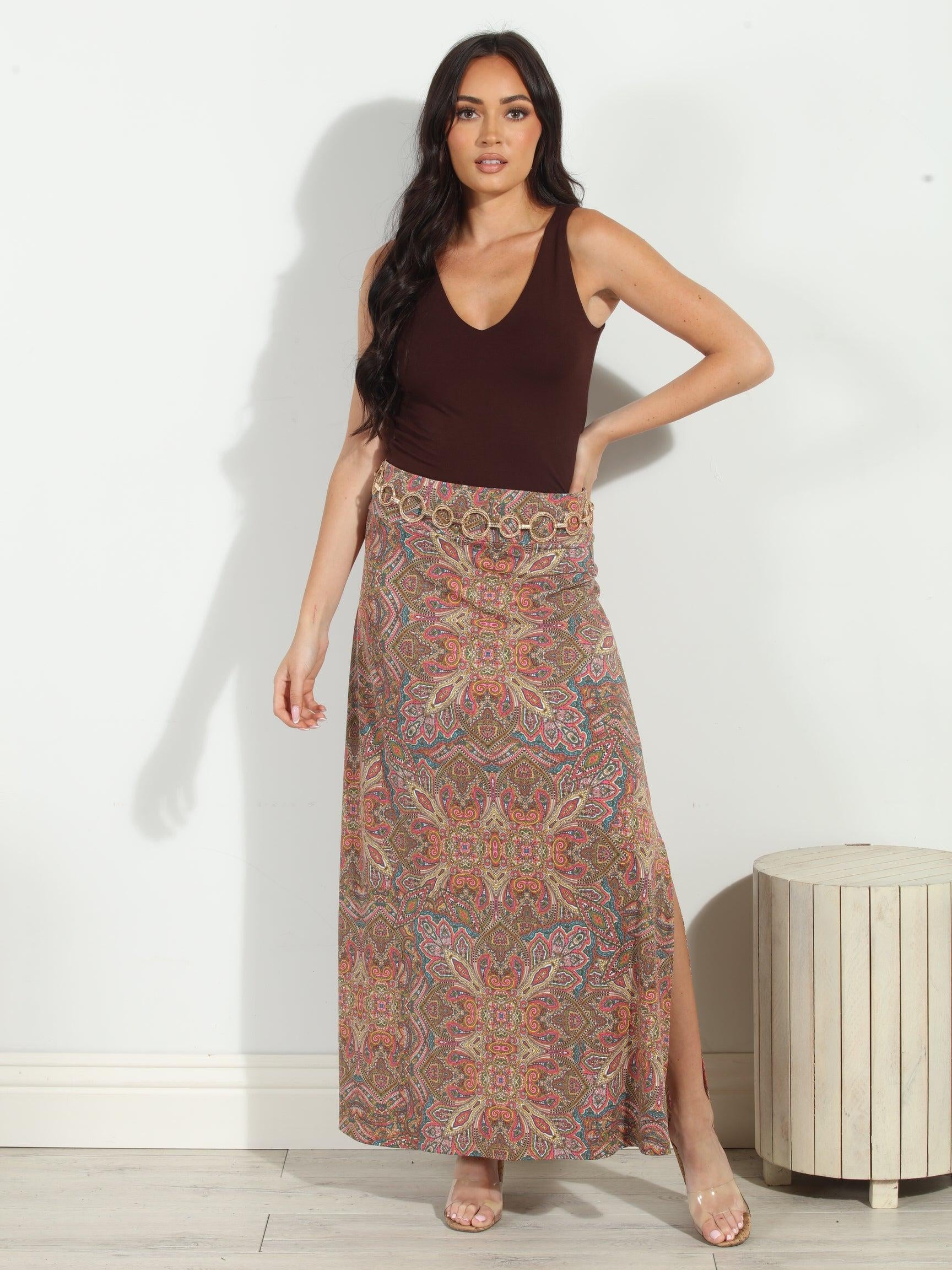 Heleen Stretch Maxi Skirt-FINAL SALE