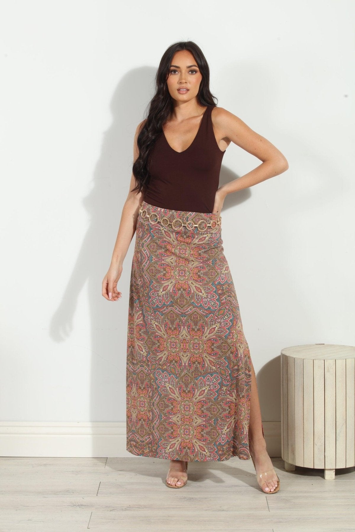 Heleen Stretch Maxi Skirt-FINAL SALE