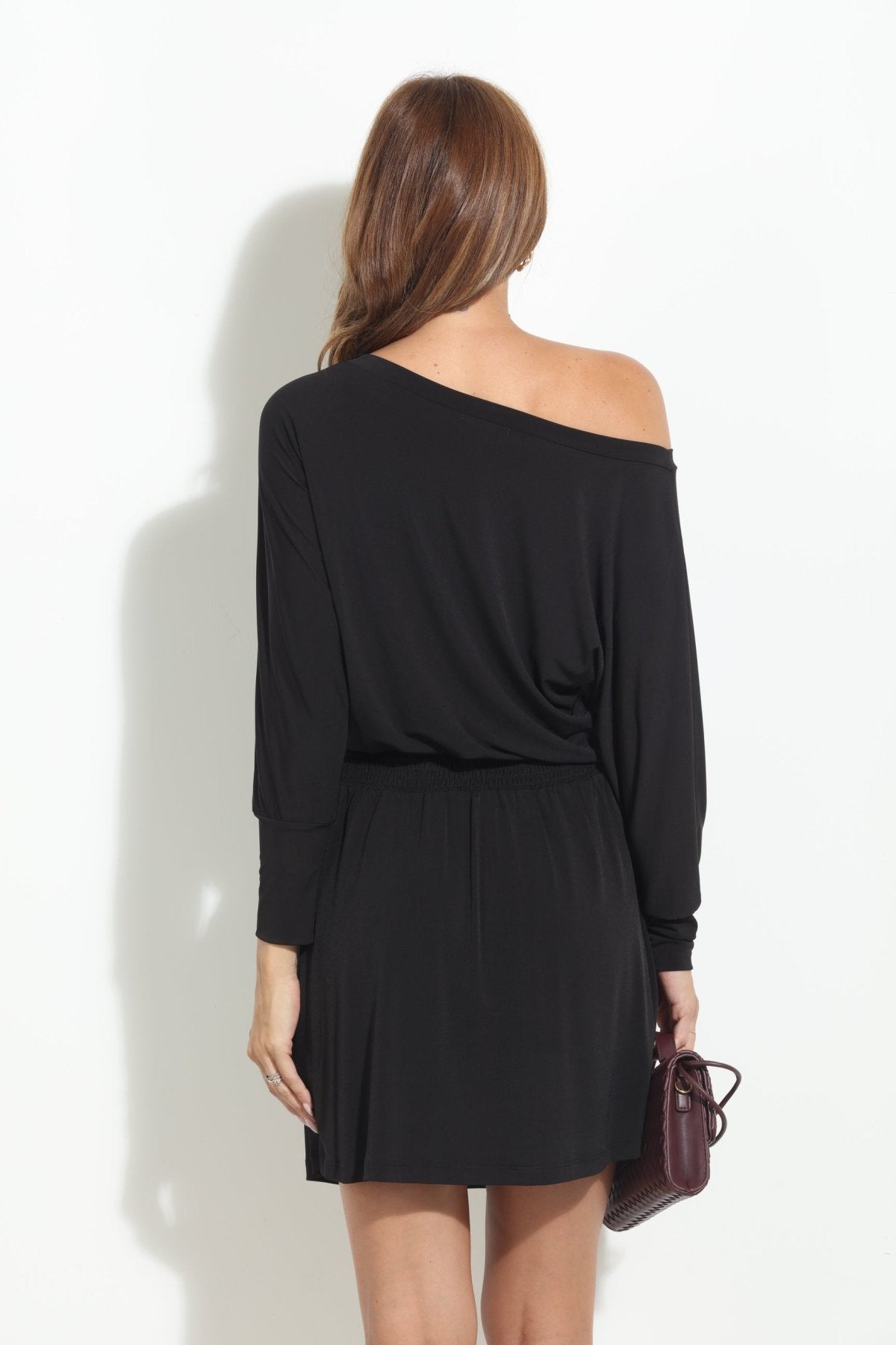 Black Stretch Dropwaist Dress-BEST SELLER