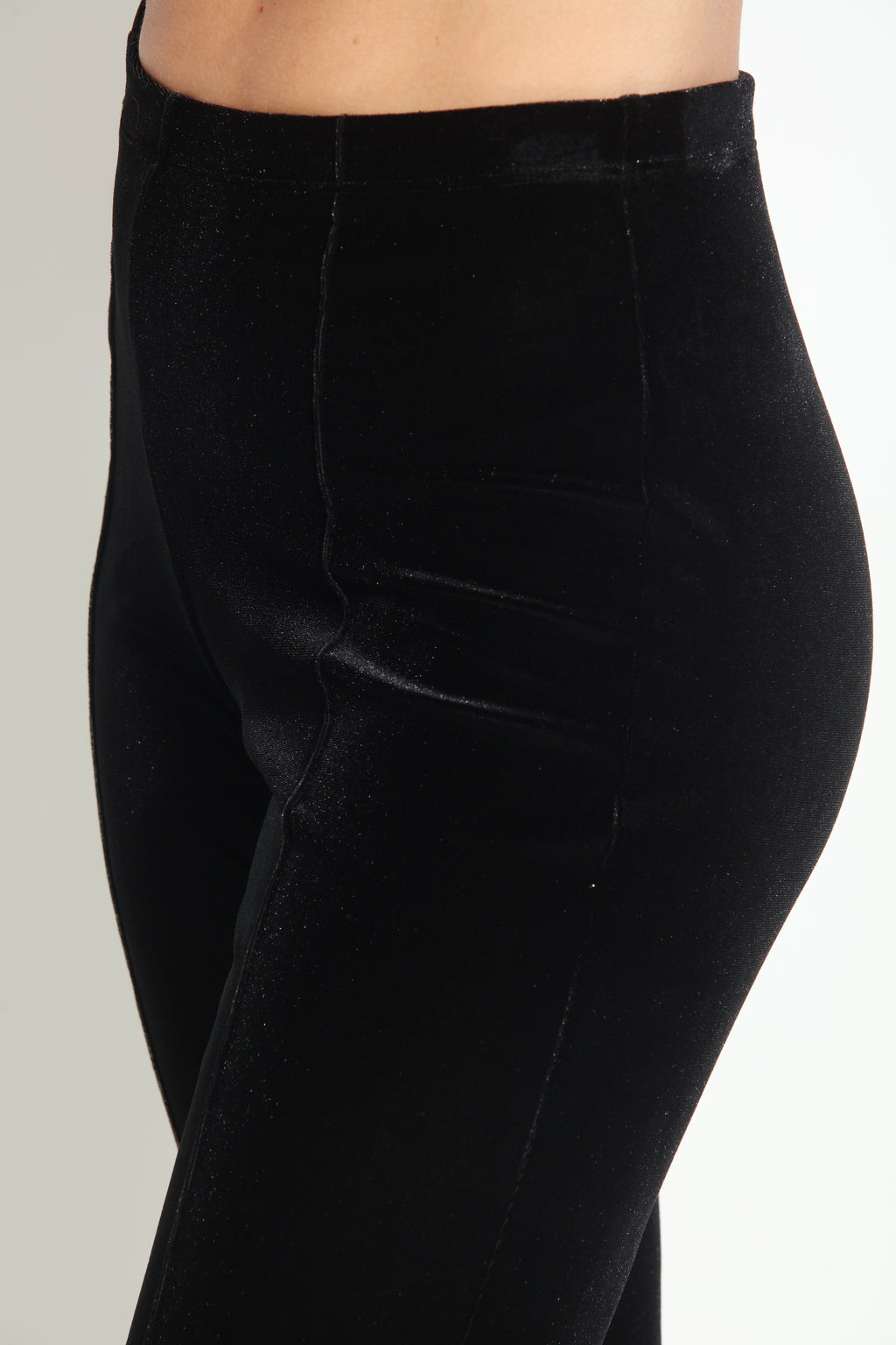 Black Velvet Palazzo Leg Pants-BEST SELLER