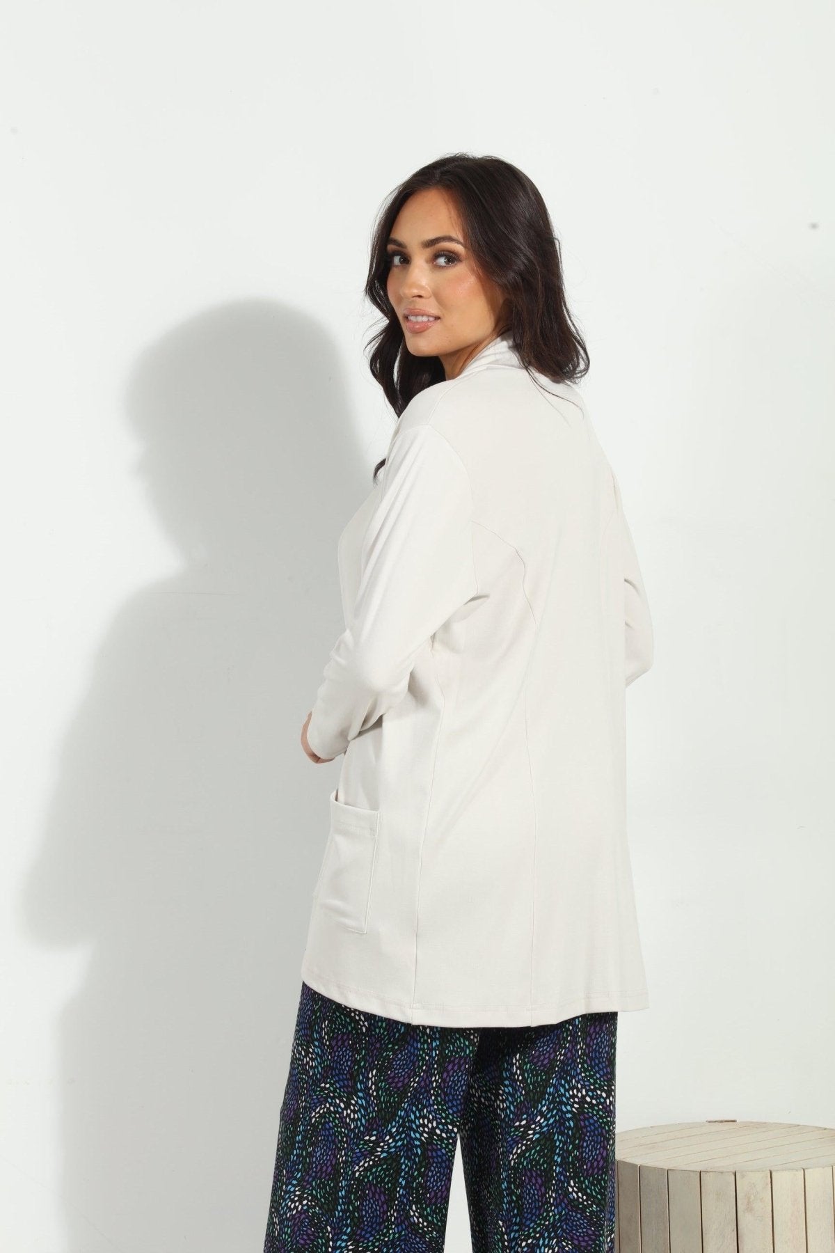 Ultra Soft French Terry Shrug-Vanilla