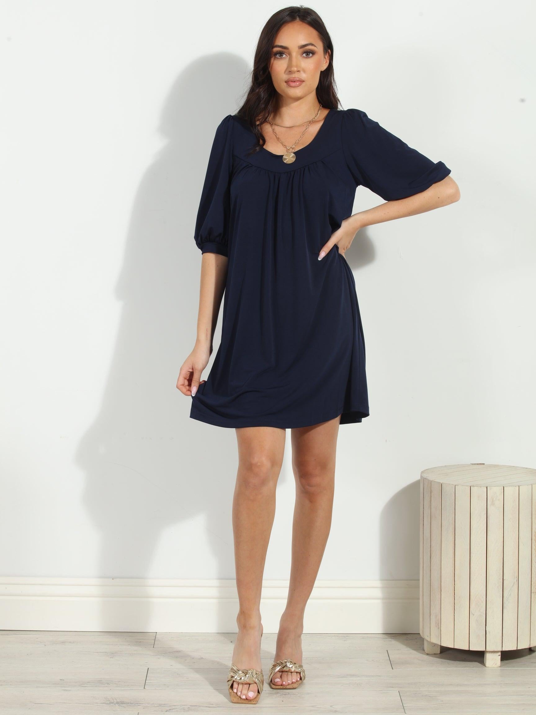Navy Stretch ITY Tunic/Dress