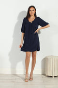 Navy Stretch ITY Tunic/Dress