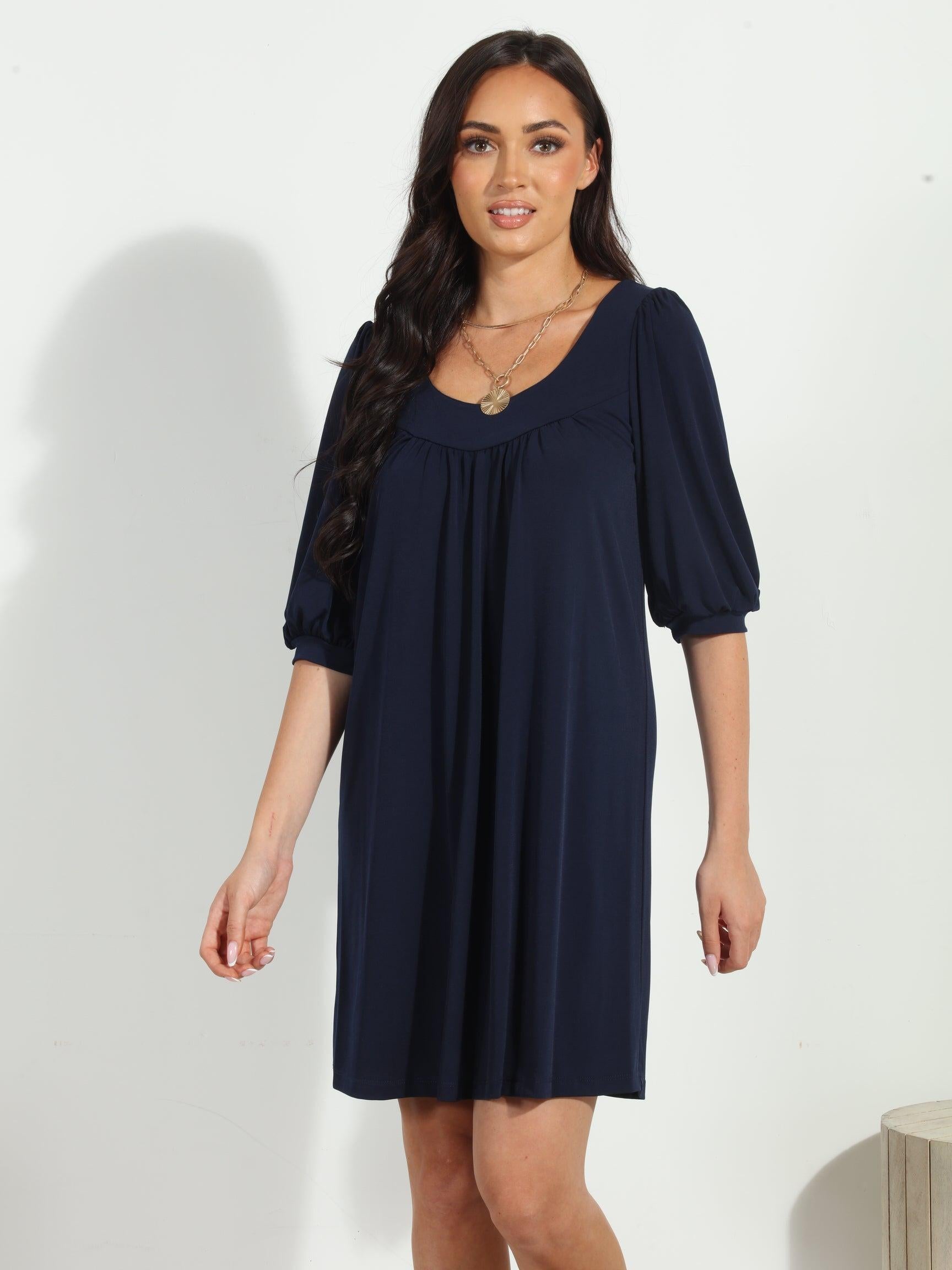 Navy Stretch ITY Tunic/Dress