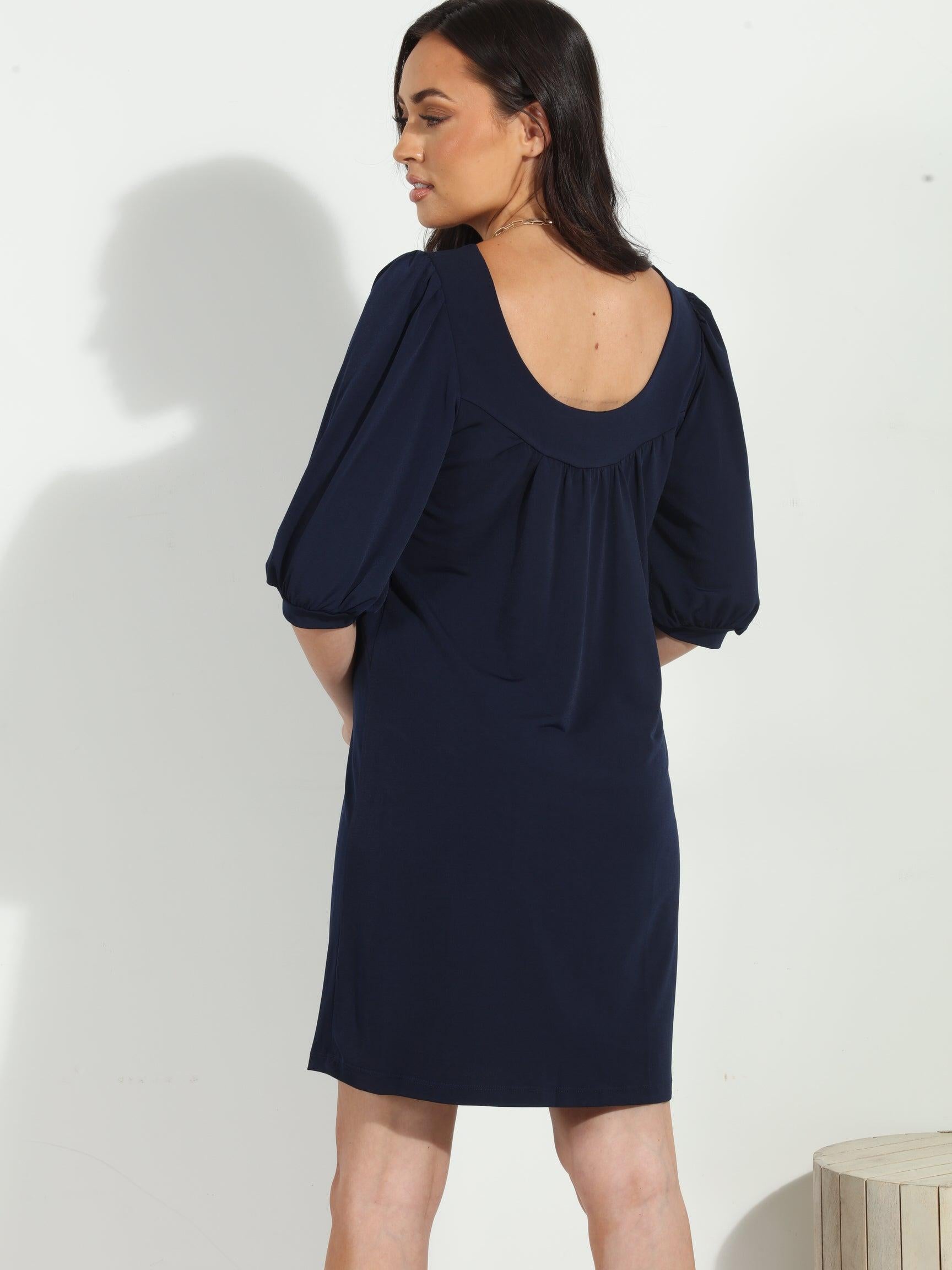 Navy Stretch ITY Tunic/Dress