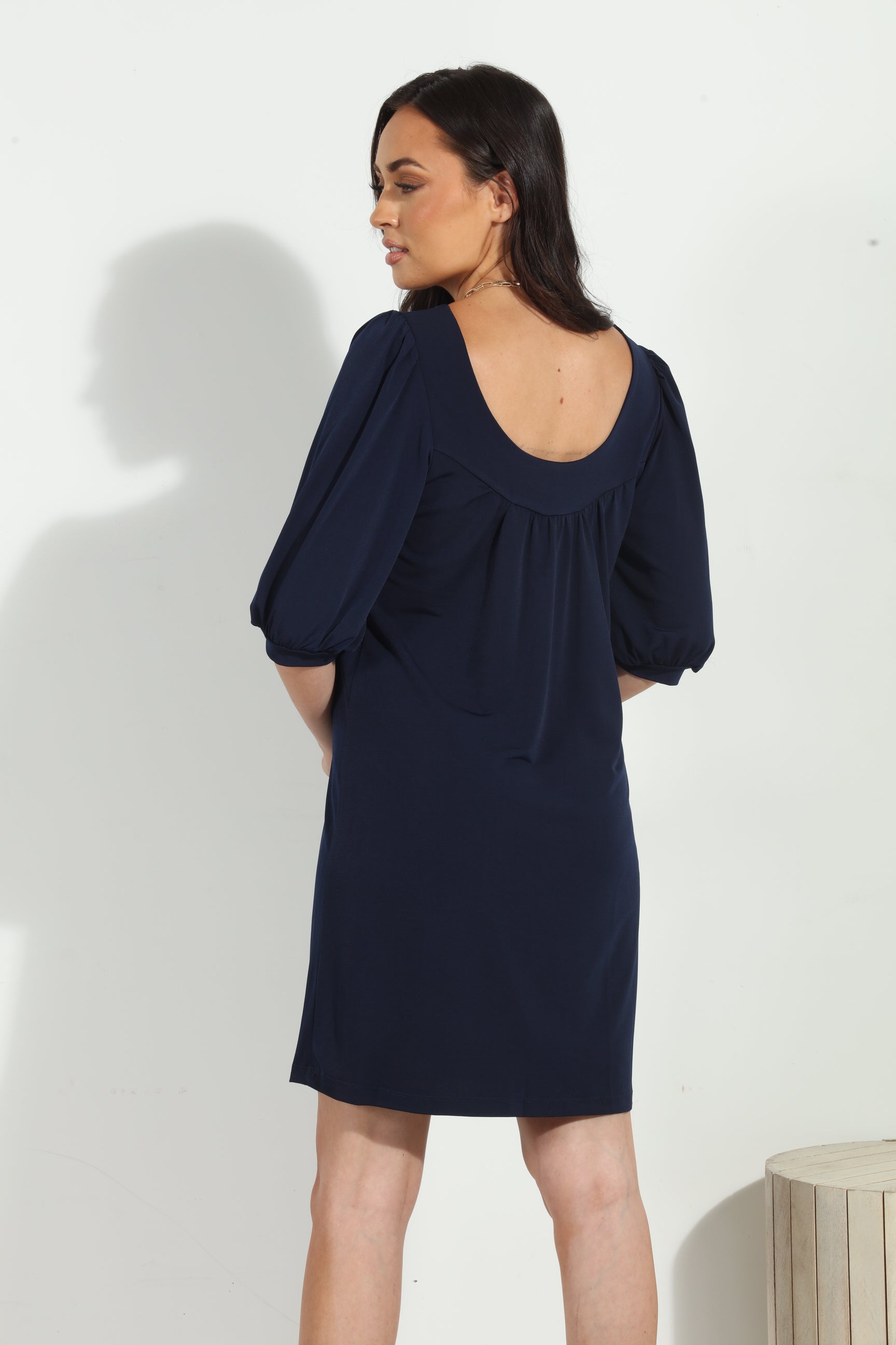 Navy Stretch ITY Tunic/Dress-FINAL SALE