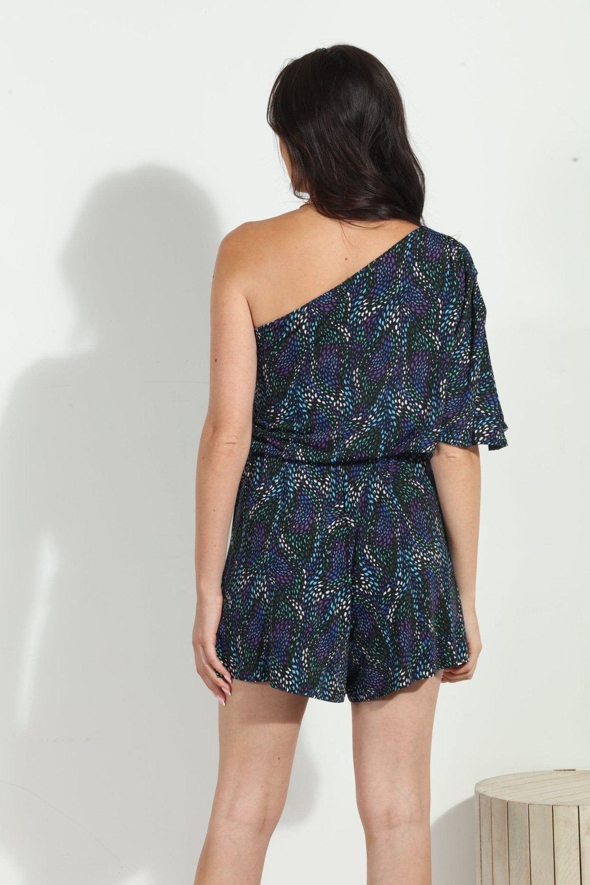 Zayne Asymmetrical Romper-FINAL SALE